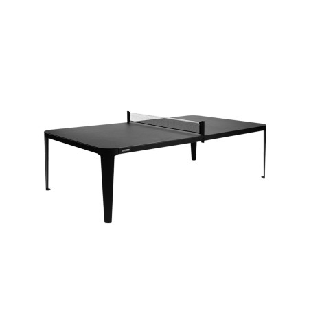 Table de ping-pong Hyphen outdoor gris noir Cornilleau sur fond blanc