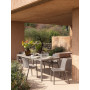 Table Tevere tortora sous une pergola