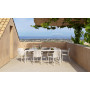 Table Tevere 210 corda et chaises Tiberina en terrasse