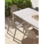 Table Tevere Lam corda et chaises Tiberina