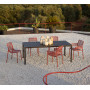 Tevere 210 antracite et chaises Doga
