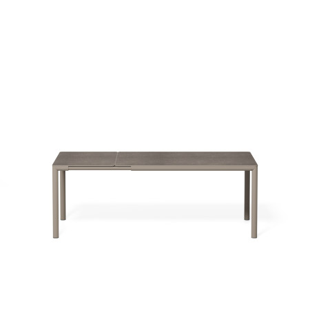 Table Tevere Lam 147 extensible Nardi, coloris tortora