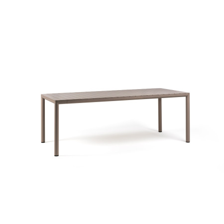 Table Tevere 210 extensible Nardi, coloris tortora