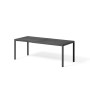 Table Tevere Lam 147 antracite, vue de trois quarts