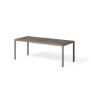 Table Tevere Lam 147 tortora, vue de trois quarts