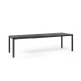 Table Tevere 210 antracite déployée à 275 cm
