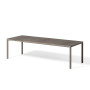 Table Tevere Lam 210 tortora, vue de trois quarts