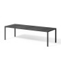 Table Tevere Lam 210 antracite, vue de trois quarts