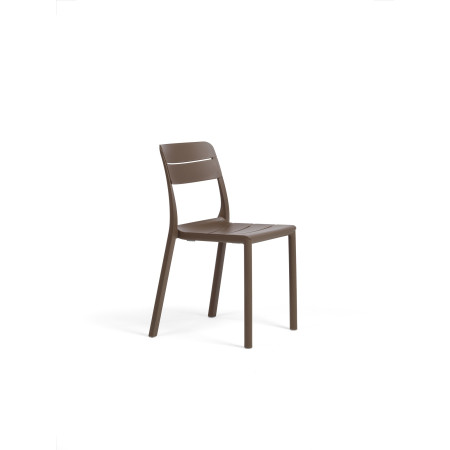 Chaise Cassia Bistrot Nardi, coloris tabacco