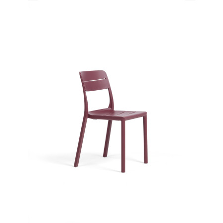 Chaise Cassia Bistrot Nardi, coloris borgogna