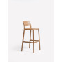 Tabouret Cassia Stool cappuccino, vue de trois quarts