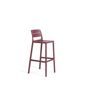 Tabouret de bar Cassia Stool Nardi, coloris borgogna
