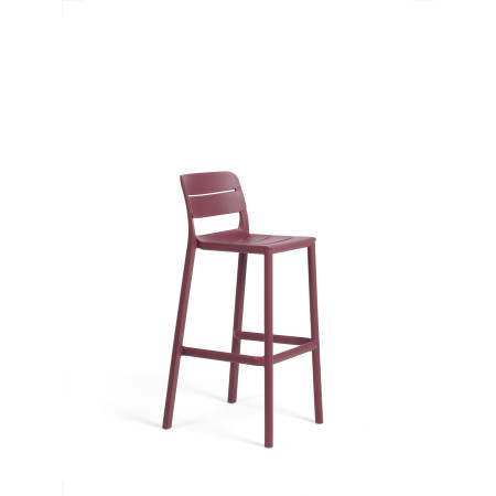 Tabouret de bar Cassia Stool Nardi, coloris borgogna