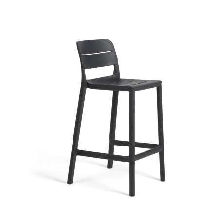 Tabouret mi-hauteur Cassia Stool Mini Nardi, coloris antracite