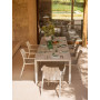Fauteuils Tiberina corda et table Tevere Lam