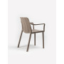 Fauteuil Tiberina tortora, vue de trois quarts