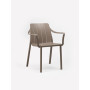 Fauteuil Tiberina tortora, vue de face