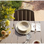 Table dressée, chaise Tiberina Bistrot tortora