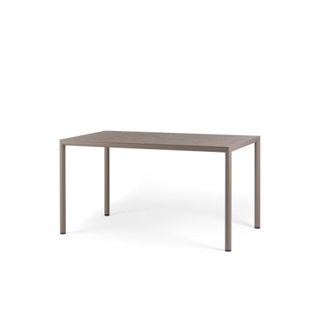 Table Piave 140x80 Nardi, coloris tortora