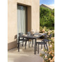 Table Piave 160x90 antracite devant la maison