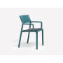 Fauteuil Trill ottanio avec coussin grafite