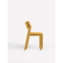 Chaises Trill Bistrot senape empilées, de profil