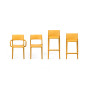 La collection Trill : fauteuil, chaise bistrot et tabourets