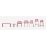 La collection Doga : fauteuil, chaise, relax, tabourets, banc et table