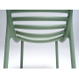 Chaise Doga Bistrot menta, dossier vu de derrière