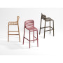 Tabourets Doga Stool tabacco, marsala et agave