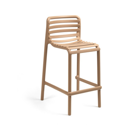 Tabouret mi-hauteur Doga Stool Mini Nardi, coloris cappuccino