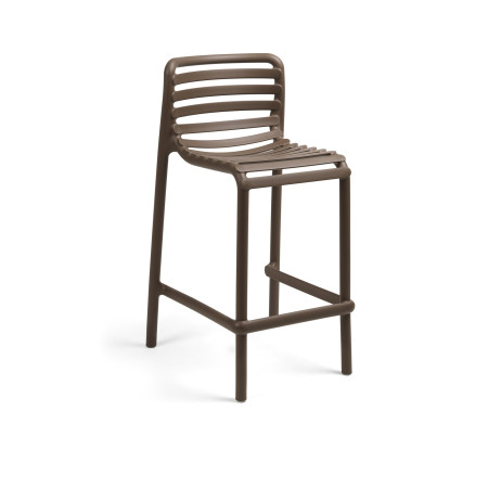 Tabouret mi-hauteur Doga Stool Mini Nardi, coloris tabacco