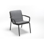 Fauteuil Doga Relax antracite avec coussin fumo