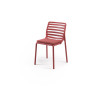 Chaise Doga Bistrot marsala avec coussin mattone