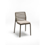 Chaise Doga Bistrot tabacco avec coussin lino
