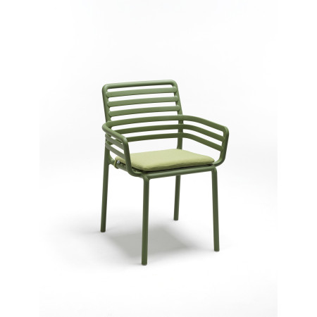Fauteuil Doga agave avec coussin avocado