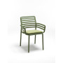 Fauteuil Doga agave avec coussin avocado