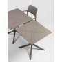 Fauteuil Bora tortora, de profil
