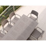 Fauteuils Bora tortora en terrasse