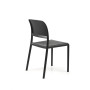 Chaise Riva Bistrot antracite, vue de trois quarts