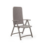 Fauteuil relax pliant Darsena Nardi, coloris tortora