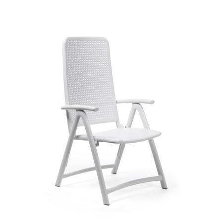 Fauteuil relax pliant Darsena Nardi, coloris bianco