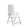 Fauteuil relax pliant Darsena Nardi, coloris bianco