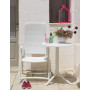 Fauteuil Darsena bianco et table Spritz en terrasse