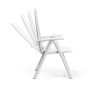 Fauteuil Darsena bianco, les positions du dossier