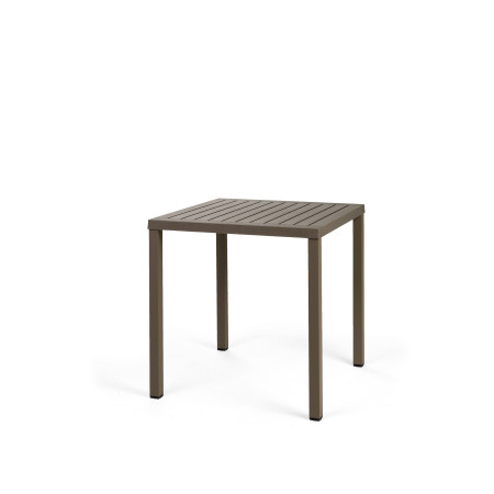 Table Cube 70 Nardi, coloris tabacco