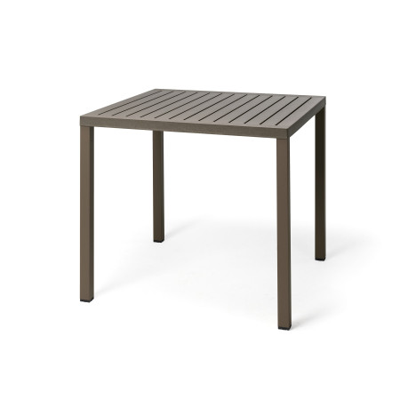Table Cube 80 Nardi, coloris tabacco