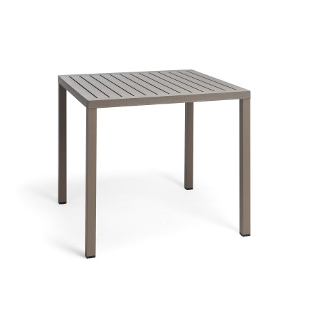 Table Cube 80 Nardi, coloris tortora