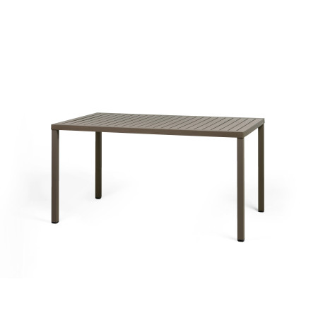 Table Cube 140x80 Nardi, coloris tabacco