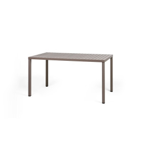Table Cube 140x80 Nardi, coloris tortora